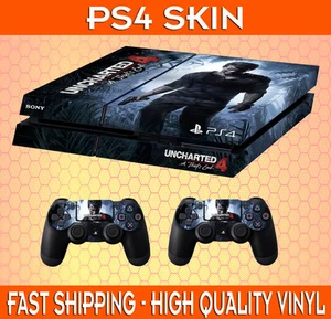 PS4 Vinyl Skin Aufkleber ungechartert 4 Stil - Bild 1 von 1