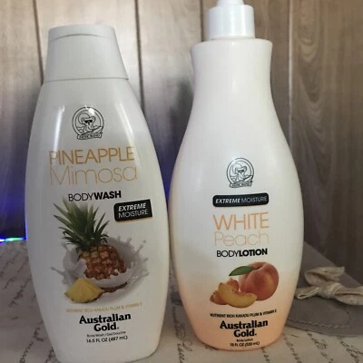 Loción corporal Australian Gold Pineapple Mimosa y melocotón blanco NUEVO Foto 1 de 2