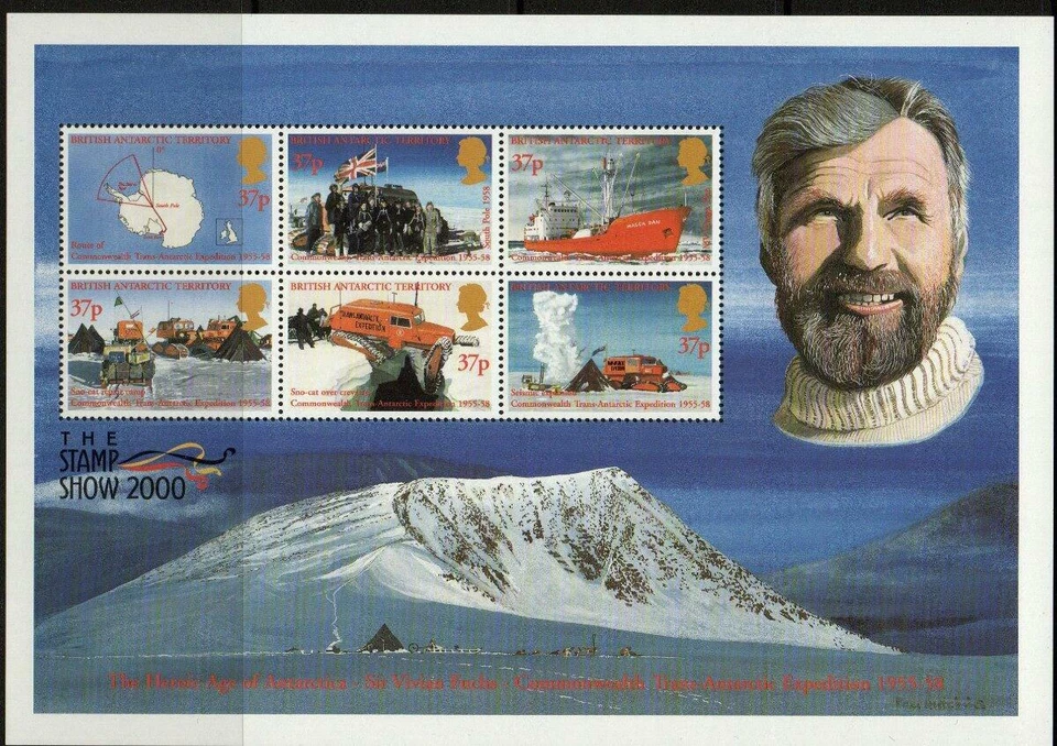 BRITISH ANTARCTIC SG319A-324 HEROIC AGE FUCHS MNH Foto 1 de 1