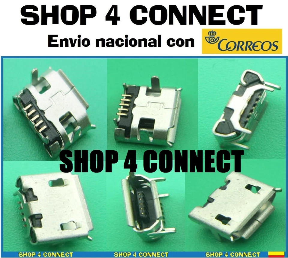 BQ EDISON TABLET MICRO USB CONECTOR DE CARGA CHARGE PORT DC POWER JACK SOCKET LG - Imagen 1 de 1