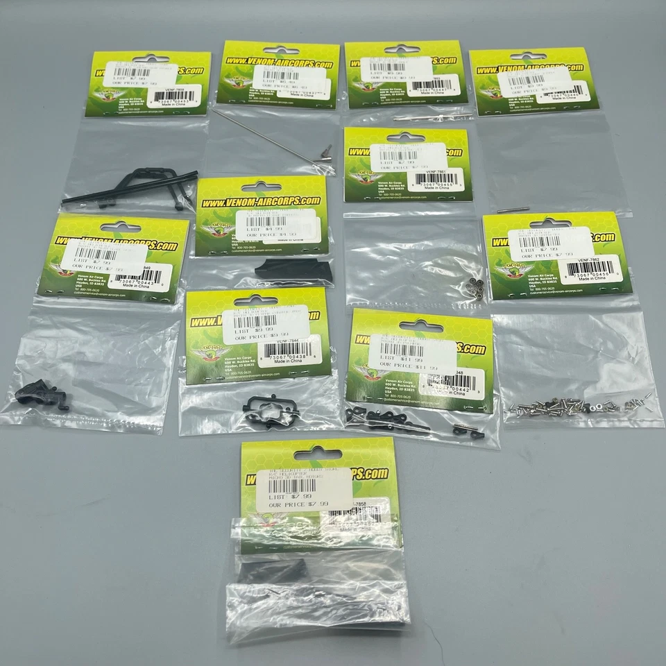 Venom RC Helicopter Parts  Assorted Lot Of 15 NOS Parts For Various Models - Image 1 of 2