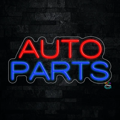 Auto Parts LED Neon Sign 22"L x 10"H #32037 - Image 1 of 3