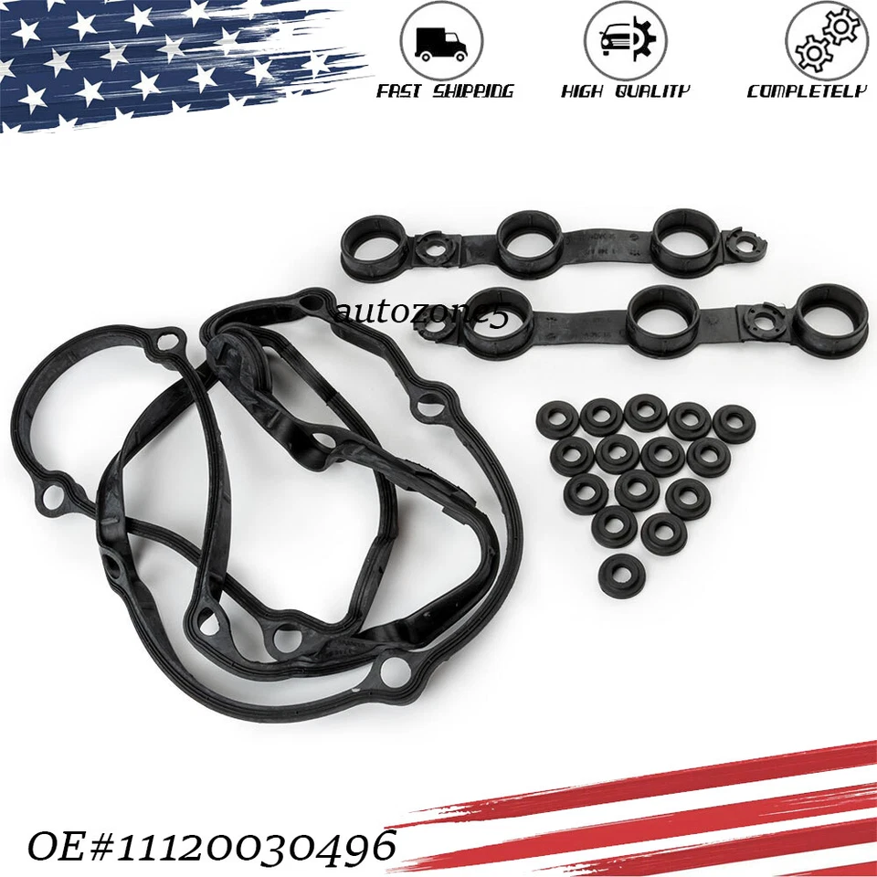 For BMW X3 X5 Z3 Z4 2.5i 3.0i xDrive 2003-2006 2.5L 3.0L Valve Cover Gasket Kit Foto 1 de 4