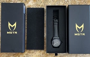 Meister Ultra Slim Genuine Leather Watch No 208 Japanese - Picture 1 of 9