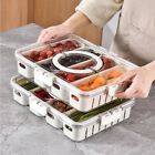 2 Pcs With Lid Snack Box Container Plastic Storage Box Fruit Tray  Fruit