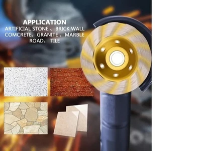 4" inch Diamond Segment Grinding Wheel Disc Grinder Cup Concrete Stone Cut -T025 - Image 1 of 4