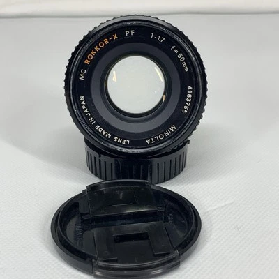 MINOLTA MC ROKKOR-X PF f=50mm 1:1.7 Mount Minolta MF Lens - Image 1 of 4