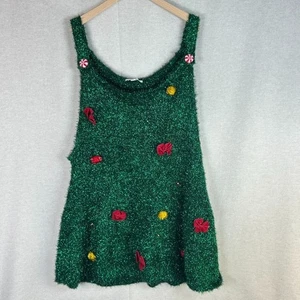 Celebrate Together Womens Dress Size 2X Light Up Christmas Tree Ugly Sweater - Picture 1 of 8