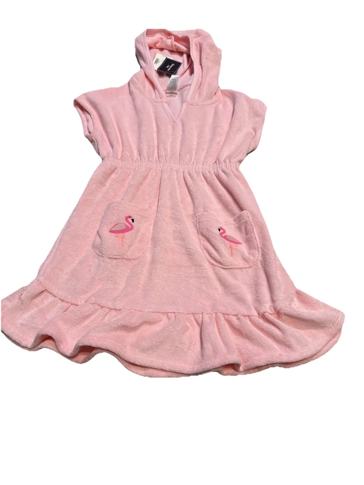 Nuevo con etiquetas Traje de Baño Gymboree Rosa Natación Encubrimiento Jóvenes Niñas Talla 6 Con Capucha Flamenco Foto 1 de 4