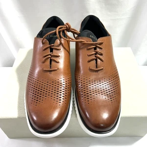 Cole Haan Herren Größe 12M Farbe Britisch Hellbraun 2. Zerogrand Laser Wing Oxford Schuhe - Bild 1 von 14
