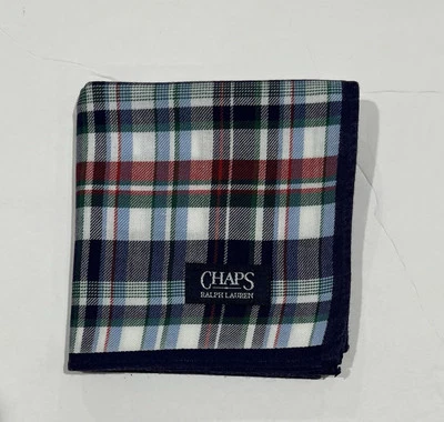 PAÑUELO VINTAGE A CUADROS Y CUADROS AZUL ARTE CLÁSICO ALGODÓN HOMBRE PAÑUELO DE BOLSILLO 18" Foto 1 de 4