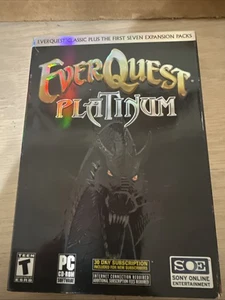 EverQuest Platinum for PC - 2004 CD New 7 Expansion Packs - Picture 1 of 5
