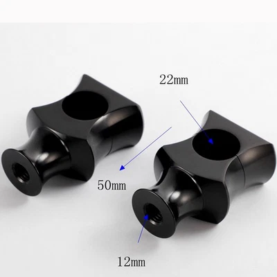 Motorcycle 1" Handlebar Risers Mount Clamp For Harley-Davidson Honda Kawasaki Foto 1 de 4