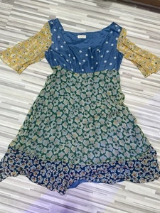 Green Silk Polka Dot Tea Dress Size 14 By Toast - Picture 1 of 3