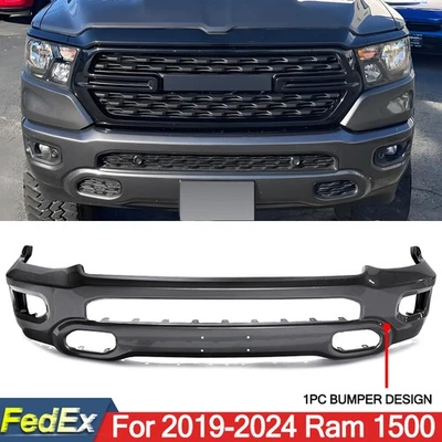 NEW Painted Granite Crystal Body Style Front Bumper Fits For 2019-2024 RAM 1500 Foto 1 de 4