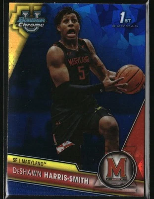 2023-24 Bowman U Chrome Sapphire #52 DeShawn Harris-Smith Maryland Terrapins - Image 1 of 2