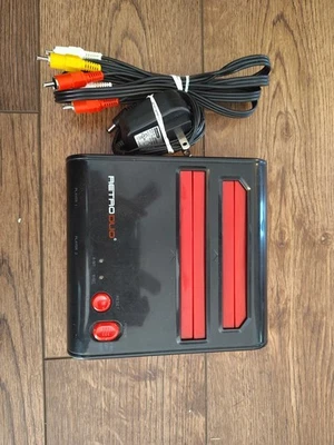 Retro Duo Black 8-Bit 16-Bit NES SNES Gaming Console Tested And Working! - Image 1 of 4