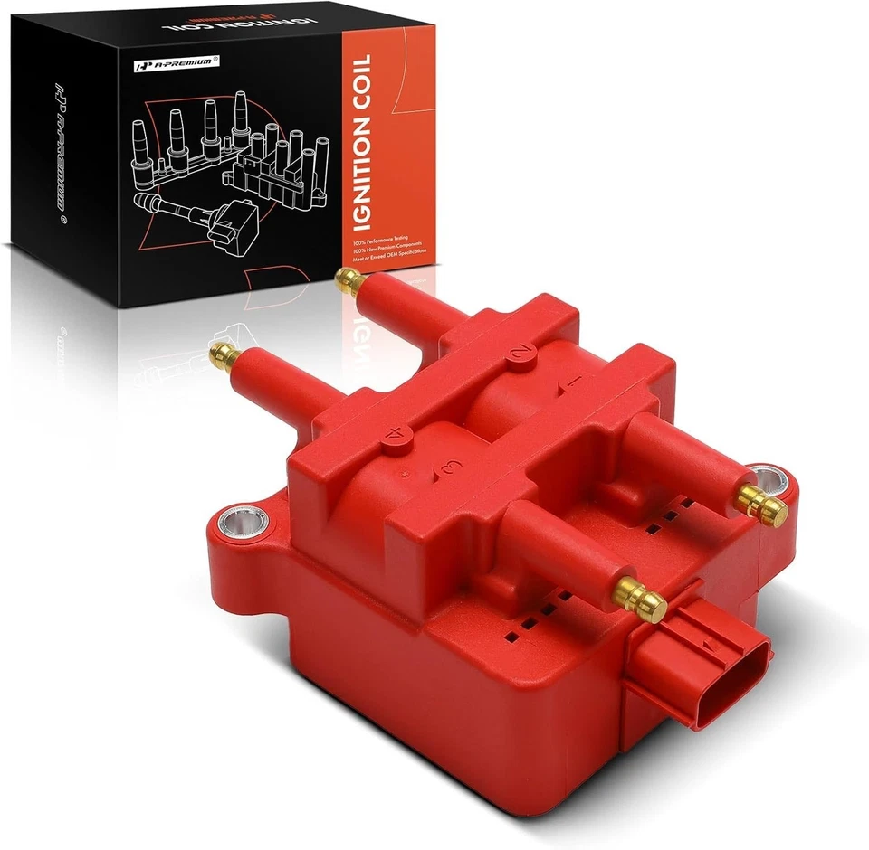 NUEVO (rojo) paquete de bobinas de encendido del motor Subaru Outback 2000-2005 Forester 1999-2004 Foto 1 de 4