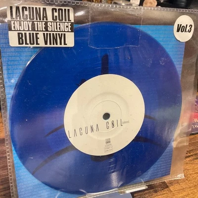 LACUNA COIL 7” ENJOY THE SILENCE 2006 BLUE VINYL LIMITED ED M/EX - Imagem 1 de 2