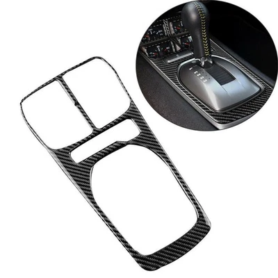 Cubierta del panel de cambio de marchas de consola central de fibra de carbono para Chevrolet Camaro 2010-15 Foto 1 de 4