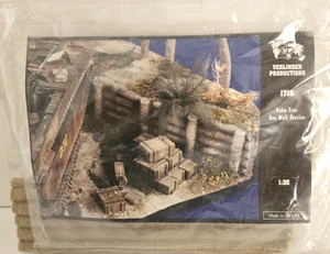 1/35 VERLINDEN PALM TREE SEA WALL SECTION TRENCH #1718 NEW RESIN DIORAMA MODEL - Picture 1 of 2