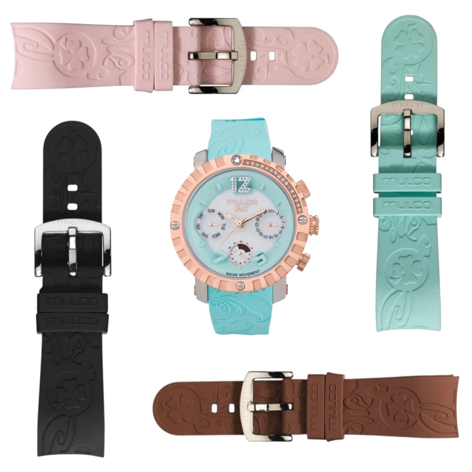 Силиконовый ремешок для бирюзовых часов Mulco Nuit MW5-1622-413 - Изображение 1 из 3