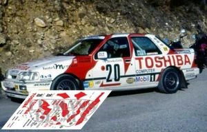 Decals Ford Sierra Cosworth Rallye Montecarlo 1991 1.43 1.32 1.24 calcas slot - Foto 1 di 1