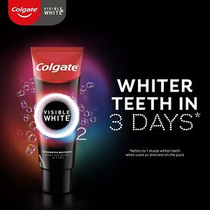 Colgate Visible White O2, Teeth Whitening Toothpaste in 3 Days -25G - Free Ship