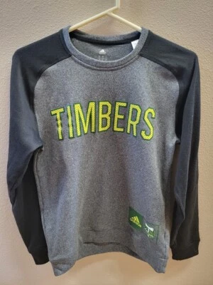 Adidas MLS Portland Timber Long Sleeve Climawarm Sweat Shirt Men’s Size Small - Image 1 of 3