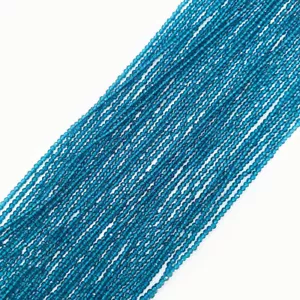 Wholesale 10 Strands 2MM Natural Apatite Gemstone Faceted Round Loose Beads 15" - Picture 1 of 3
