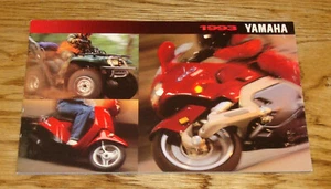 Folleto de ventas 93 original Yamaha 1993 motocicleta y ATV línea completa - Imagen 1 de 2