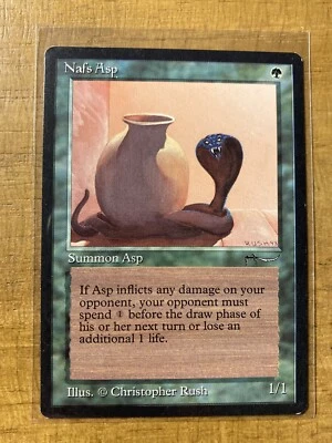 MTG✨NAFS ASP (Light)✨Arabian Nights NM/MINT Common Creature 1993 C. Rush Artwork - Image 1 of 2