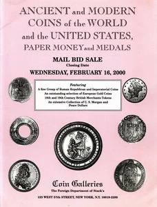 STACK'S COIN GALLERIES,ANCIENT,WORLD AND US COINS&MEDALS,FEBRUARY 16,2000. - Picture 1 of 3