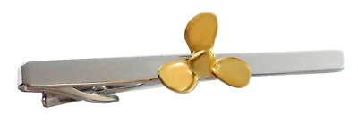 Schiffsschraube Krawattennadel  bicolor ca. 6,2 cm m.i. G. + Box NM0406 SALE - Bild 1 von 4