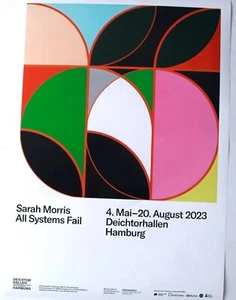 Sarah Morris: All Systems Fail 2023 Ausstellungsplakat 32 x 24 Zoll Geometrisch NEU! - Bild 1 von 8