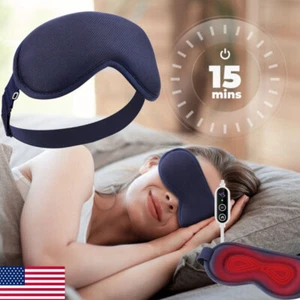 Electric Heated Eye Mask Pad, Warm Compress for Puffy Eyes and Dry Eye Relax Eye - Picture 1 of 17