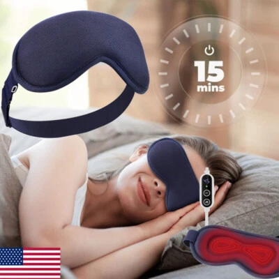 Electric Heated Eye Mask Pad, Warm Compress for Puffy Eyes and Dry Eye Relax Eye - Image 1 of 4