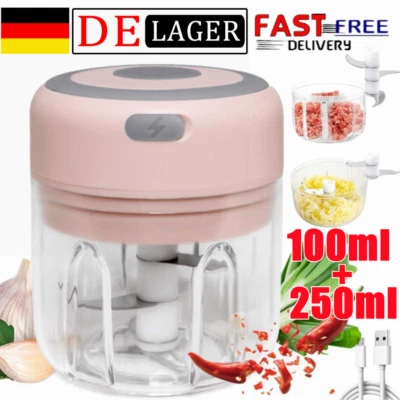 MARKENLOS Multi-Zerkleinerer Elektrisch Küche Mini Knoblauchhacker Obst Zwiebelschneider