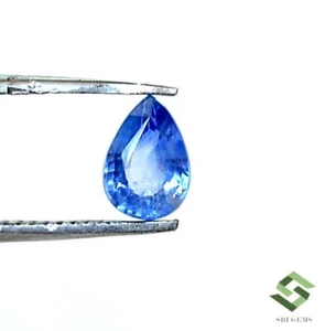 0.48 Cts Certified Natural Blue Sapphire Pear Cut 5.75x4 mm Calibrated Gemstone - Picture 1 of 8