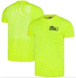 🏁 Unisex XL Neon Green Formula 1 2023 Las Vegas Grand Prix Mono Core T-Shirt F1 - Picture 1 of 2