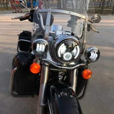 Luces de paso antiniebla LED para Harley Softail Deluxe FLSTNI 4,5" luces de conducción Foto 1 de 4