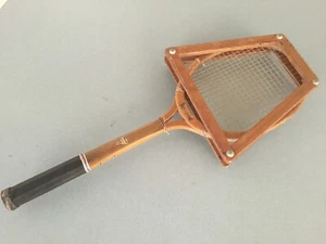 Vintage 1950s  DAVEGA IMPERIAL DRIVER WOOD Tennis Racquet W GUARD Head Cover - Picture 1 of 9