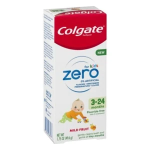 Colgate Zero Baby and Toddler Training Toothpaste 1.75 OZ (expired 11/20/22) 2pk - Picture 1 of 1