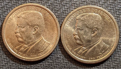 Theodore Roosevelt - 2013 P/D Presidential Dollar Set (2 Coins) Cover