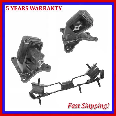 For Jeep Wrangler 3.8L 2007-2011 Front Left & Right Engine & Trans Mount 3PCS - Image 1 of 4