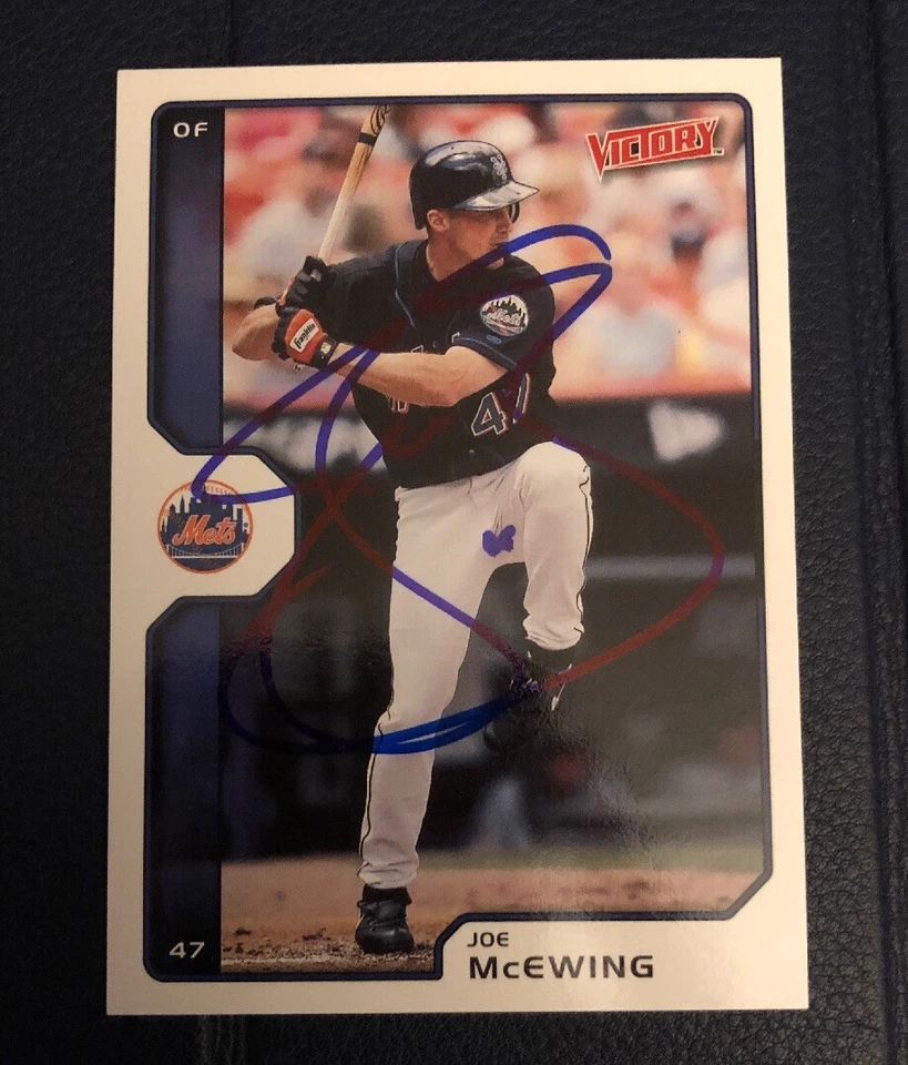 SUPER JOE MCEWING 2002 UPPER DECK VICTORY AUTOGRAPHED SIGNED AUTO CARD 399 - Image 1 of 1