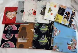 CHARLEY HARPER Birch Fabric Lot of 10 Pieces, 1/2 and 3/4 Yard each, 5.5 Yards - Picture 1 of 11