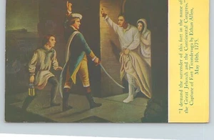 Postal captura de Fort Ticonderoga por Ethan Allen publicada 1960 - Imagen 1 de 3