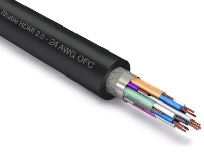 Ricable H24/10 - Bobina 10 mt. Cavo Video Digitale HDMI 2.0 a Saldare 24 AWG OFC - Immagine 1 di 4