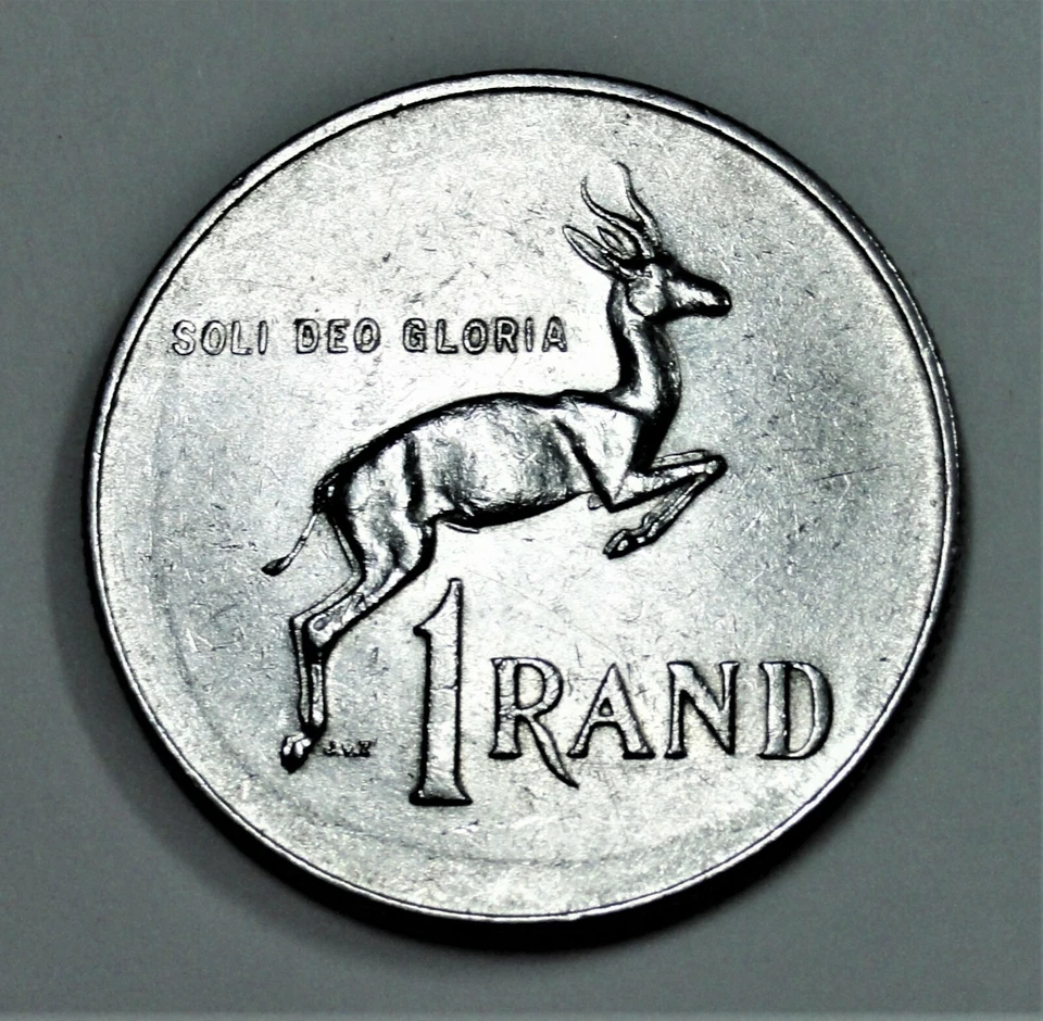 Südafrika 1 Rand 1977 - Springbock - Cu-Ni - vz / xf - Bild 1 von 2